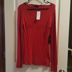 BCBG Maxazria Red Sweater